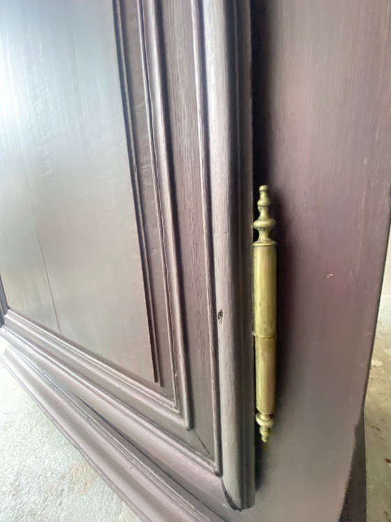 Image 1 of Cappello antico in legno massello restaurato, stile provinciale