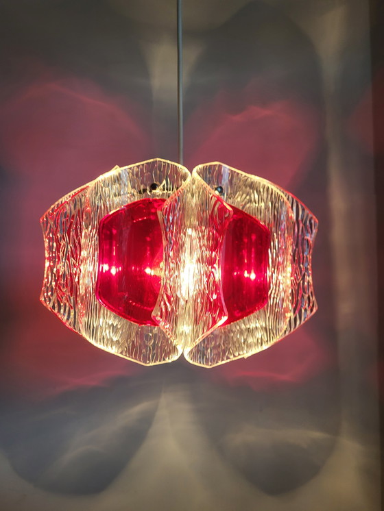 Image 1 of Space Age Pendant Lamp, Acrylic, Mid - Century, Supposedly 1960s