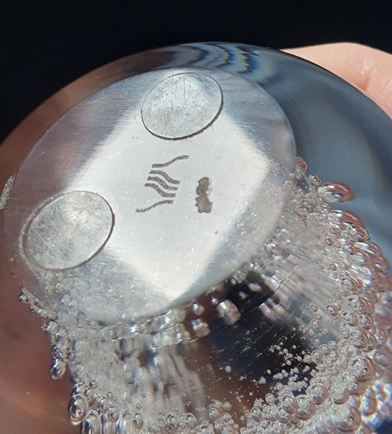 Image 1 of Two vintage glass objects / paperweights by Siem vd Marel, Royal Leerdam.