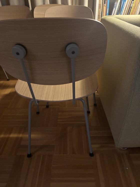 Dining chairs Gispen 116 6x – Metal, Wood (photo 3 of 5)
