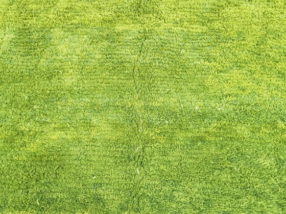 Image 1 of Teppich aus grünem Marokkanisch und Naturleinen, 300 m x 200 cm