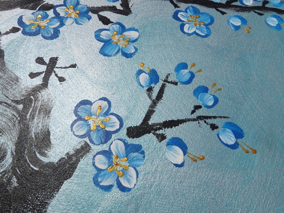 Sakura J538 - Grande Peinture Originale – Peintures et dessins, Canvas (photo 8 of 17)
