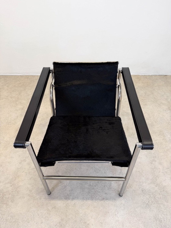 Lc1 Chair Le Corbusier Cassina Charlotte Perriand Sièges – Chaises de salle à manger, Metal, Leather (photo 5 of 15)