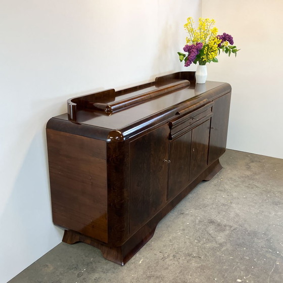 Image 1 of Art Deco buffet, walnut and burl wood, ca. 1930s