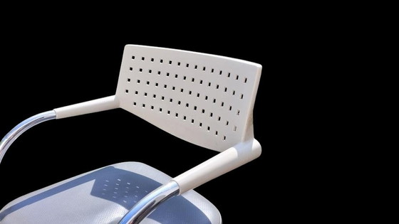 Image 1 of Fauteuil cantilever Vitra Visavis VisaSoft – cuir, très bon état