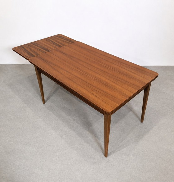 Scandinavian Extendable Teak Dining Table, Circa 1960 – Wood (photo 8 of 9)