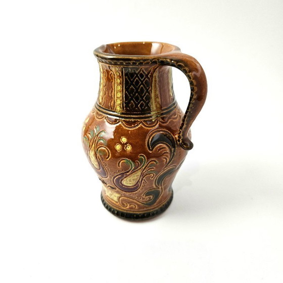 Image 1 of Mid-Century Gmundner Keramik Ceramic from Austria. Vintage Hand-Painted Pitcher from Gmunden