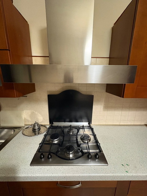 Kitchen unit with Franke sink, in brown wood, Shelving unit, Metal (photo 3 of 5)