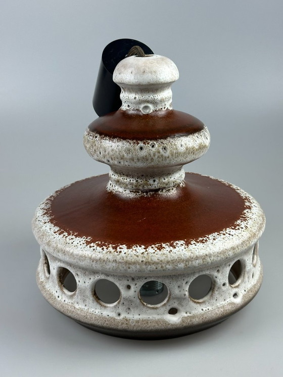 Image 1 of 60s 70s keramische plafondlamp hanglamp Mid Century Design