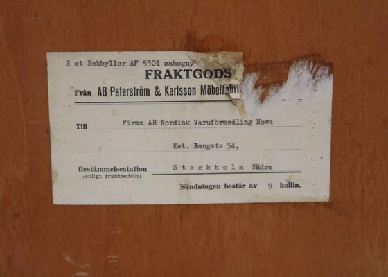 Image 1 of Libreria scandinava in mogano, Svezia, 1960