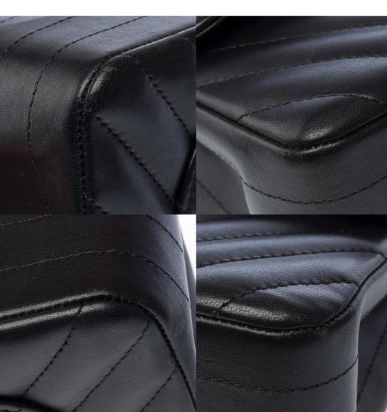 Image 1 of Borsa CHANEL Timeless/Classique en Cuir Noir - 103317
