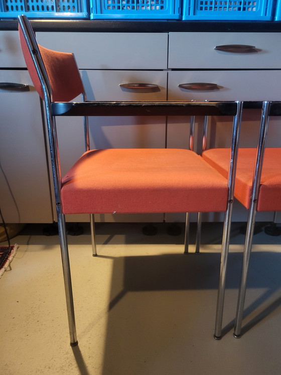 Image 1 of Gijs van der Sluis 2 chairs wooden backrest