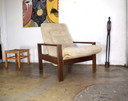 Sgabello antico in legno Flechthocker ottomano vintage