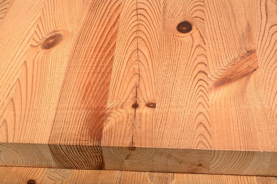 Image 1 of Scandinavian solid pine side table - attributed to Roland Wilhelmsson, Sweden 1970