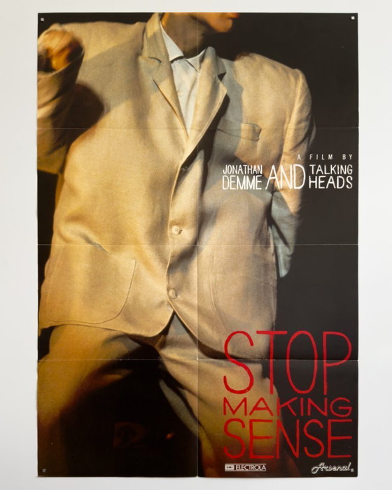 Image 1 of 🎵 Stop Making Sense – 1984 – TALKING HEADS Originele vintage A1-poster | 84,1 × 59,4 cm | Duitsland