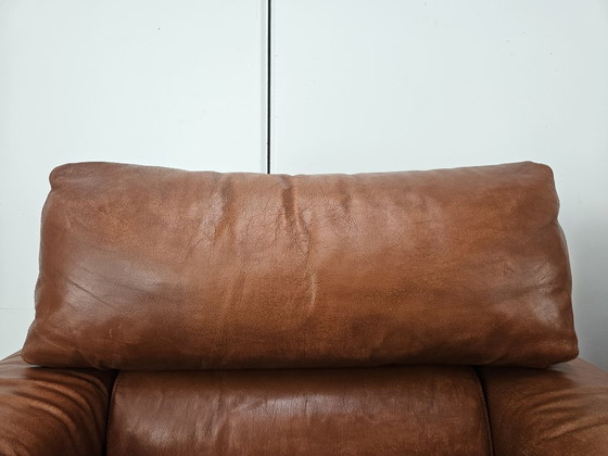Osaka Brown Leather Armchairs by Moroso, 1980 (photo 6 of 21)