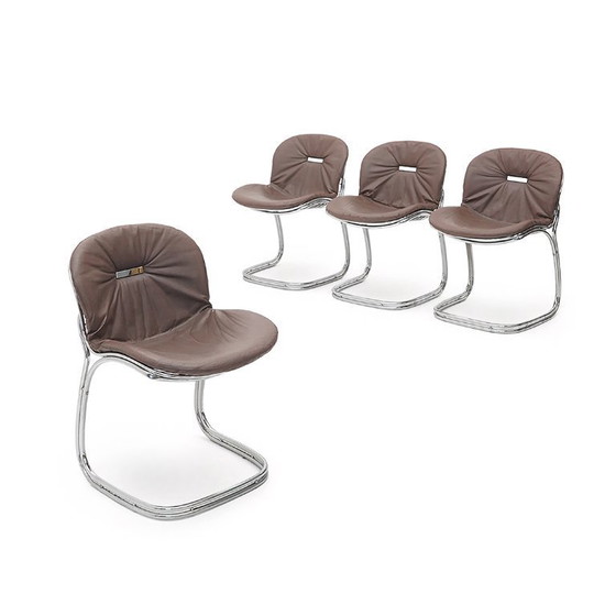 Image 1 of 4 “Sabrina” chairs by Giorgio Rinaldi for Rima, 1970s