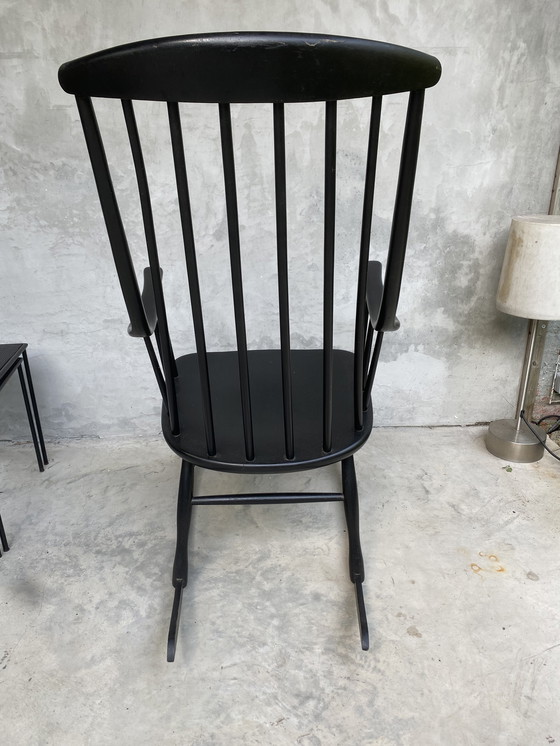 Image 1 of Lena Larson nesto zwarte schommelstoel