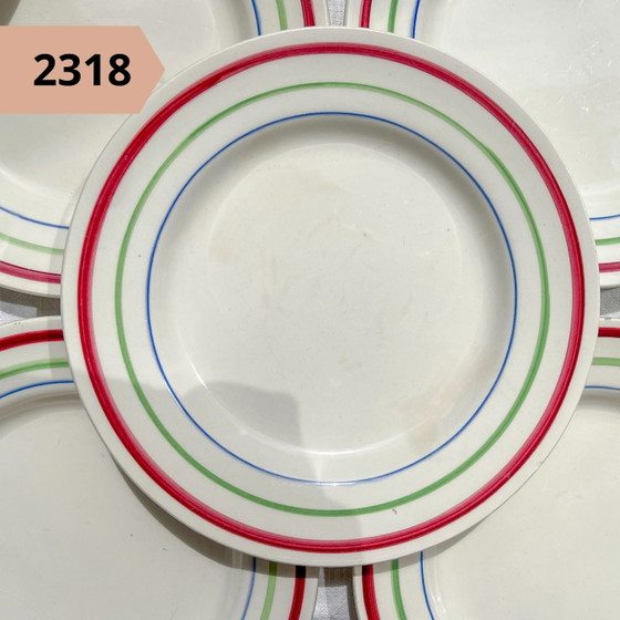 Petite Vintage Striped Plate, Single – Crockery, Retro (photo 4 of 6)