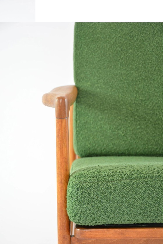 Image 1 of BZ fauteuils in groene bouclé stof