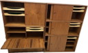 Vintage Teak Wall Unit by Kai Kristiansen for FM Mobler, 1960s  -  21 parts