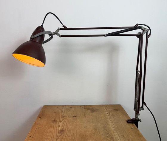 Image 1 of Vintage Brown Architect Table Lamp from Napako, 1950s