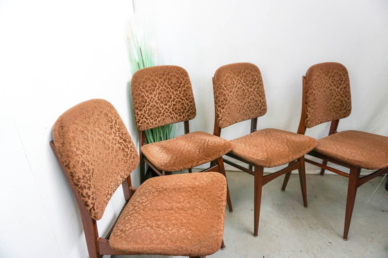 Image 1 of 4x sedie da pranzo vintage Louis Van Teeffelen Webe