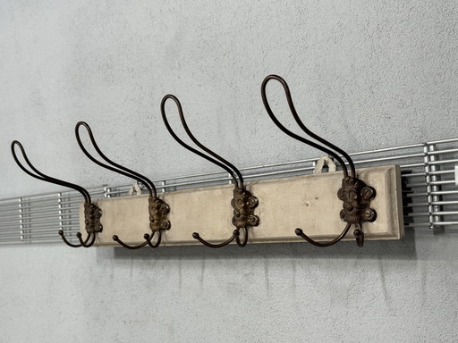 Antique bearded man coat rack