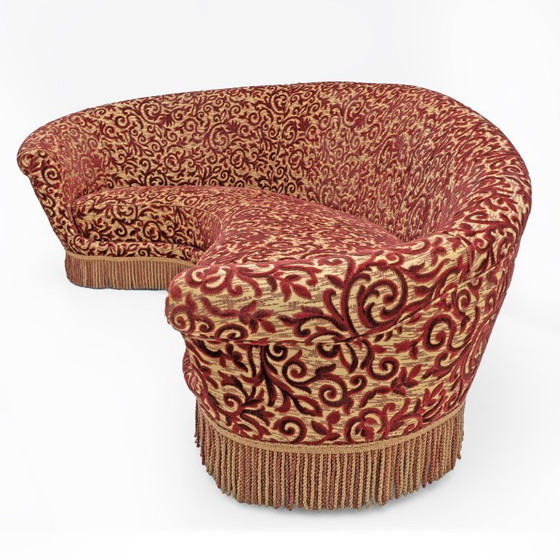 Image 1 of Mid-century Modern Italian Curved Sofa by Federico Munari 1950s