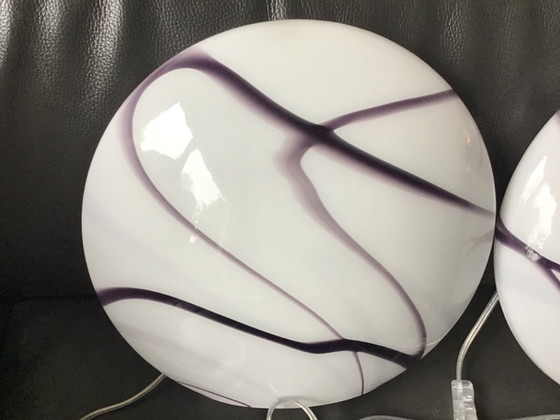 2 lampes design uniques de Van Zijlstra en noir/blanc – Glass, Chrome (photo 7 of 8)
