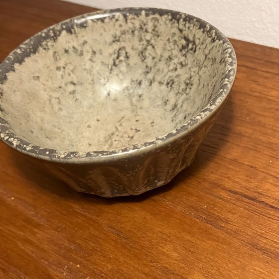 Ciotola in ceramica danese, grigio maculato, Hjorth Ceramic, Ciotole, Scandinavian (foto 2 di 8)