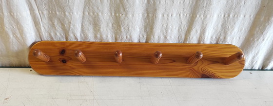 Image 1 of Garderobe aus massivem Kiefernholz – Mitte des 20. Jahrhunderts