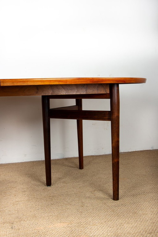 Very Large Danish Extensible Dining Table in Rosewood Model 212 by Arne Vodder for Sibast 1960