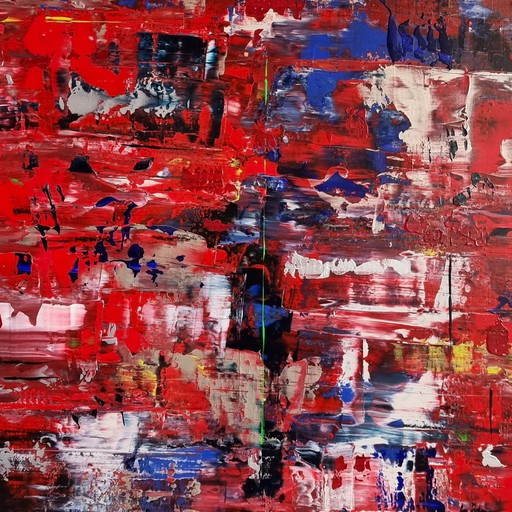 Frances Eckhardt - Abstract Rood Schilderij 202427
