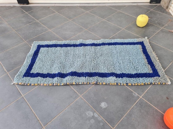 Image 1 of Marokkanischer Teppich aus Naturleinen, 200 x 100 cm