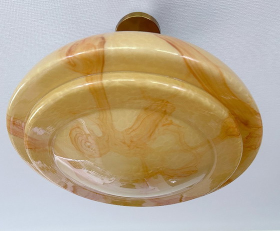 Image 1 of Lampe pendante en verre Art Déco