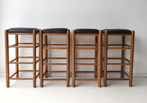 4x Tabouret de bar vintage