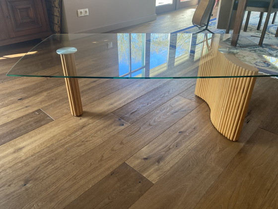 Image 1 of Vintage Salontafel Deens Mid Century Glas