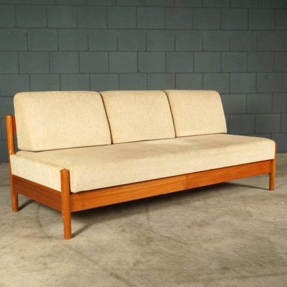 Image 1 of Ensemble de bancs pliants danois – Den Blaa Fabrik – 1960