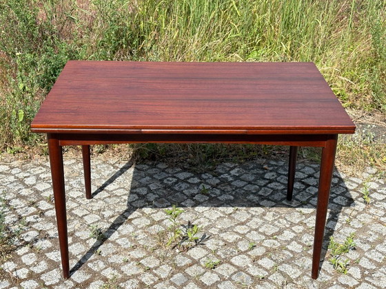 Image 1 of Eettafel van palissanderhout / Uitschuifbare tafel in mid-century stijl – jaren 60