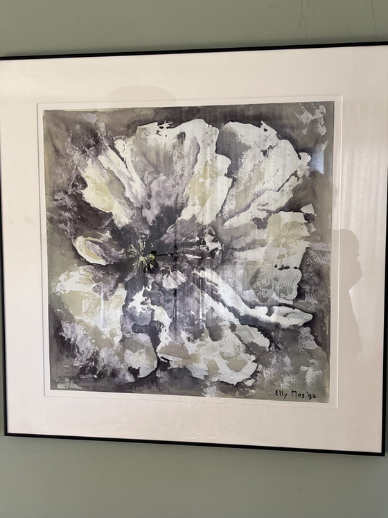 2x Pinturas de Elly Mes – Pinturas y dibujos, Glass, Paper (photo 3 of 5)