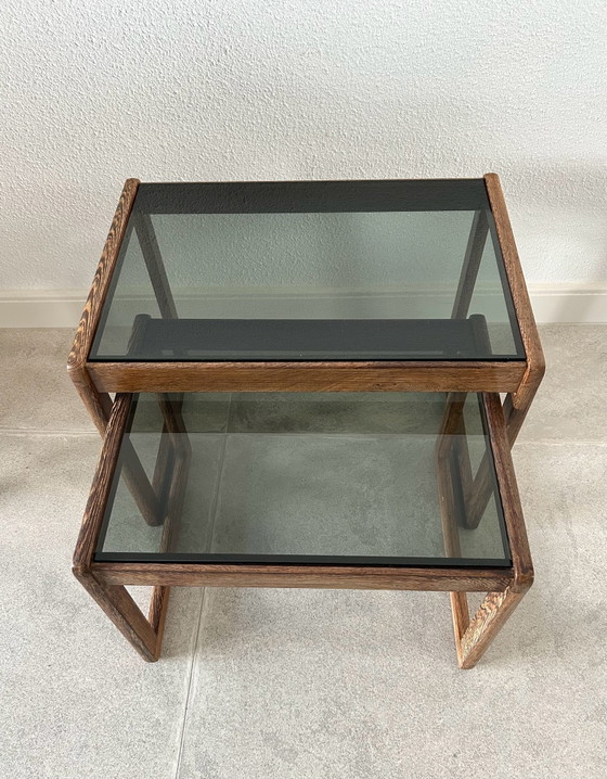 Tavolini Wengé con vetro fumé – Legno (photo 5 of 5)