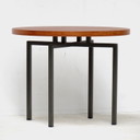 Vintage Mid - Century Round Side Table Coffee Table in Teak, 1960s