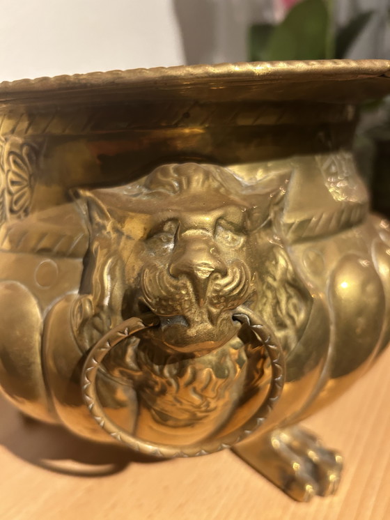 Image 1 of Jardinière antigua, maceta francesa redonda