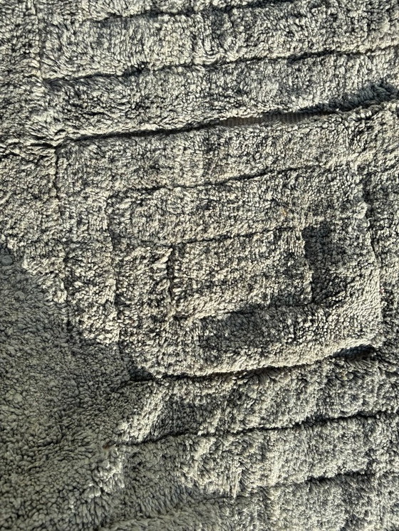 Image 1 of Luxe Marokkaans Mrirt wollen tapijt 200x300 cm – Handgeweven hoogpolig Berber tapijt