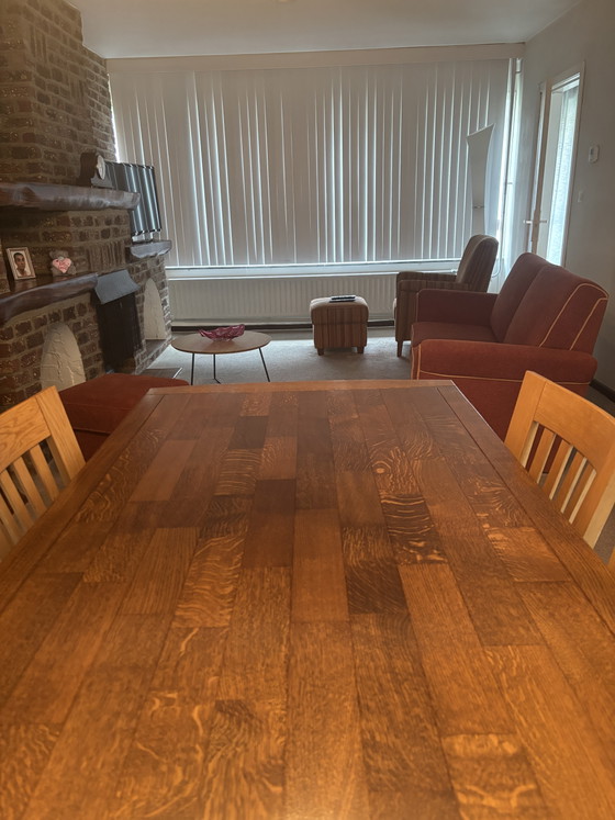 Splendida sala da pranzo in rovere. – Credenze con vetrina, Other, Textile (photo 3 of 6)