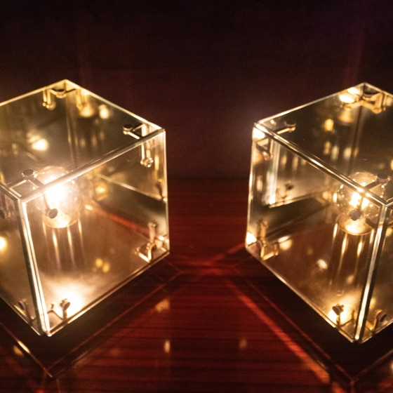 Lampade da tavolo Prisma italiane in vetro e specchio di Studio A.R.D.I.T.I. per Sormani – Metal, Glass (photo 14 of 21)