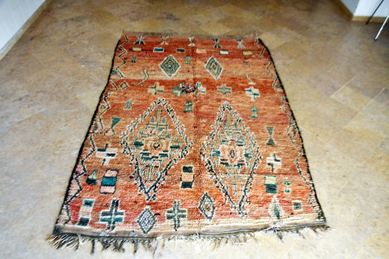 Image 1 of Tapis Boujaad Marocain Vintage - 257 x 168 cm - Restauré