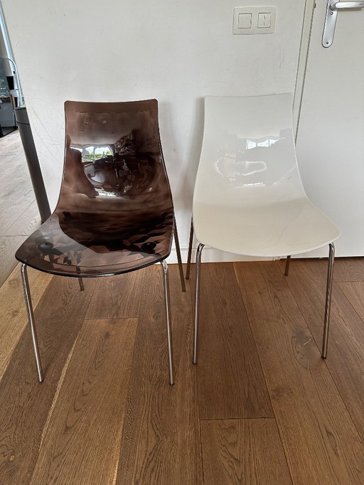 6x Calligaris ICE dining chair zgan