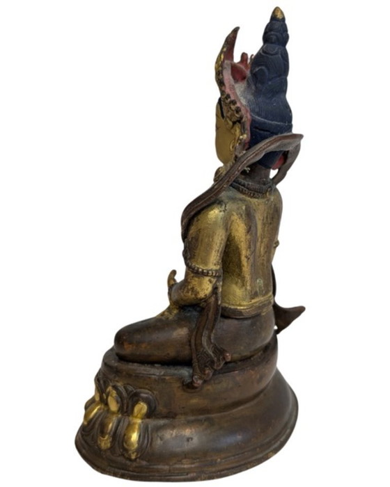 Tara Verde Bronce Dorado – Región del Himalaya – Objetos decorativos, Bronze, Gold (photo 6 of 9)